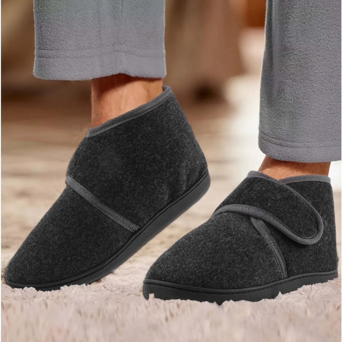 pantoffel – detail van de rand