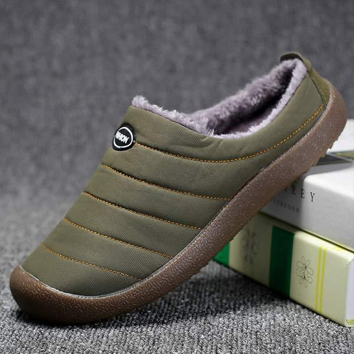 pantoffel – detail van de rand