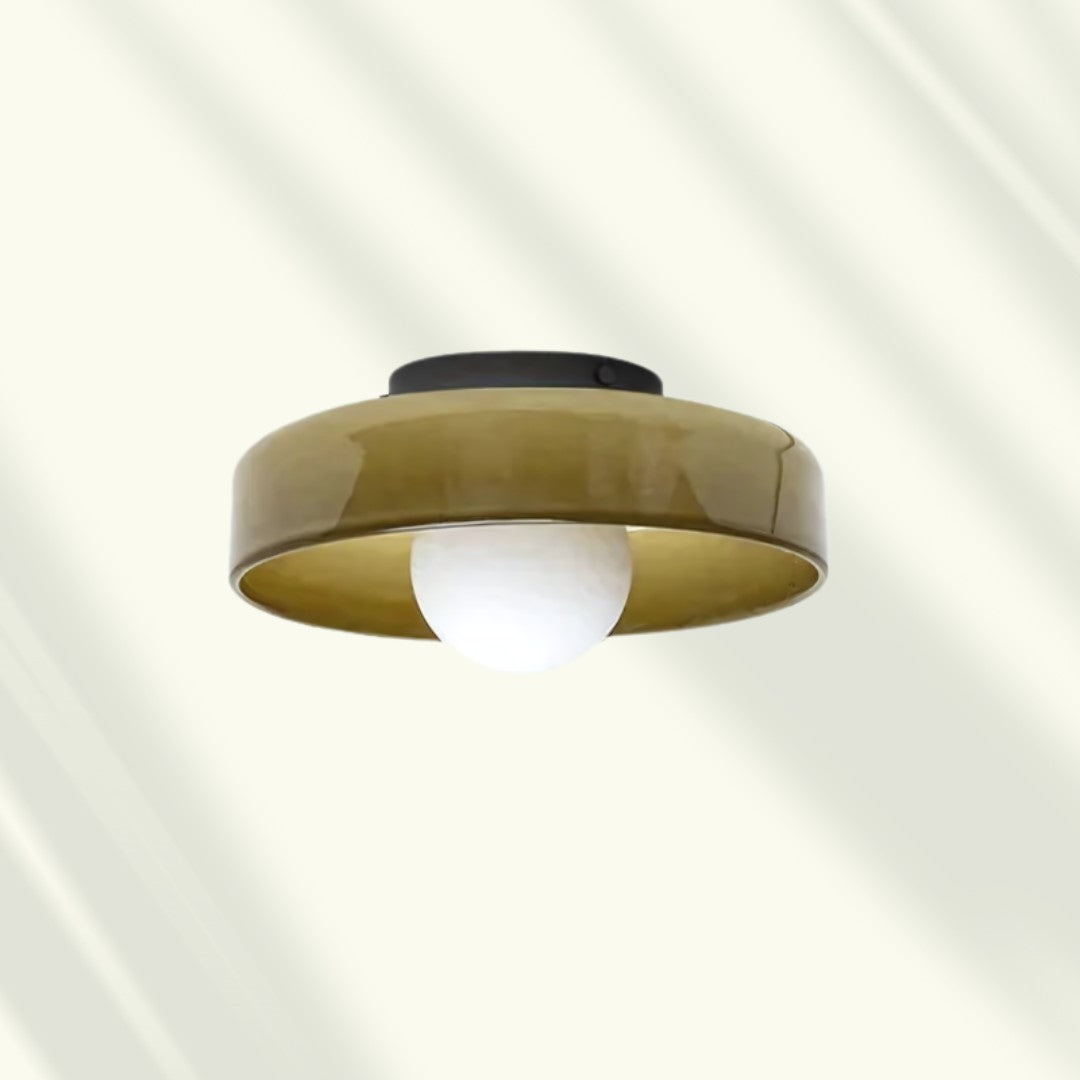 Ivarda plafondlamp van glas – achteraanzicht