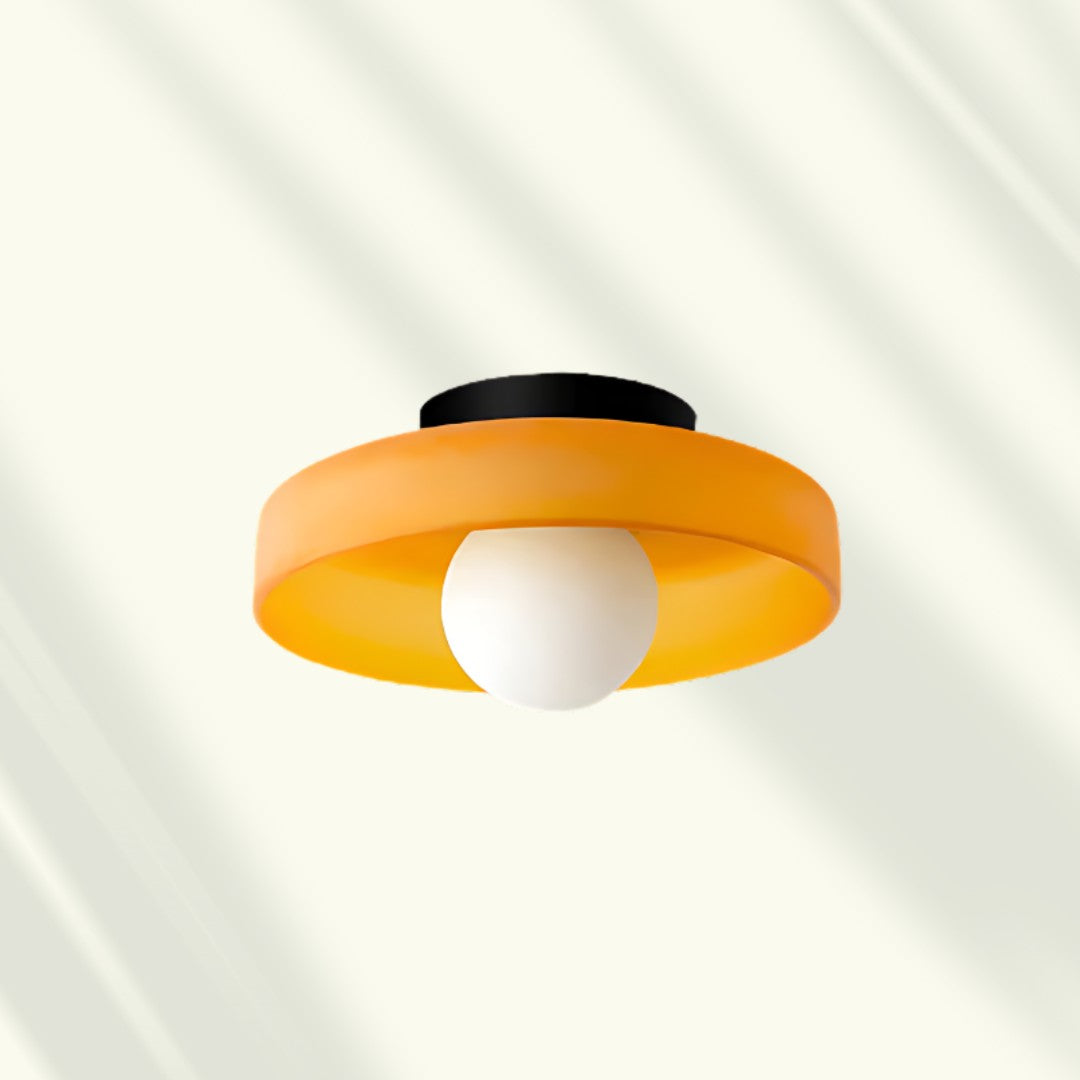 Ivarda plafondlamp van glas – met de meegeleverde onderdelen