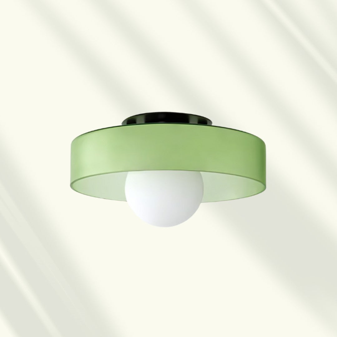 Ivarda plafondlamp van glas – in gebruik