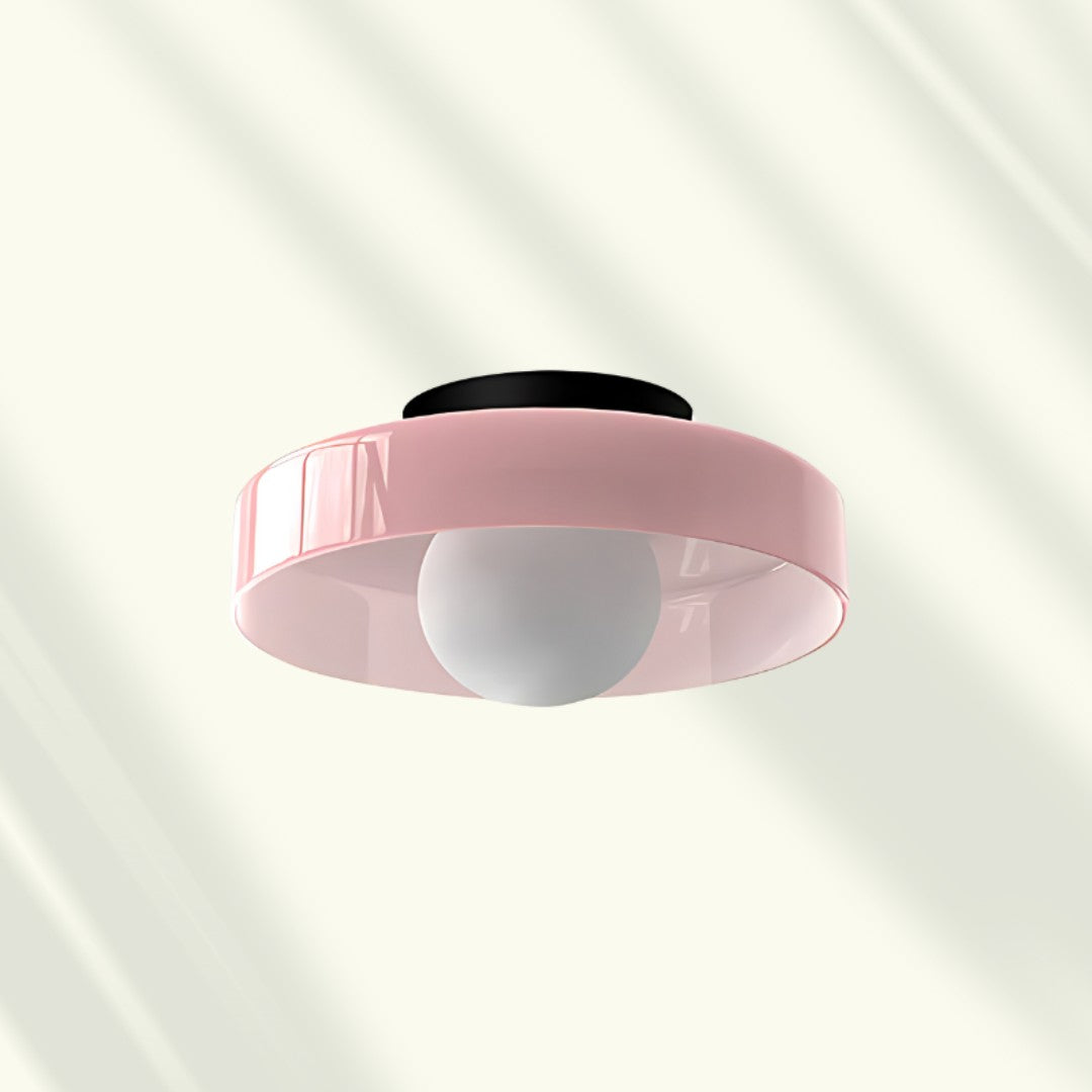 Ivarda plafondlamp van glas – van bovenaf gezien