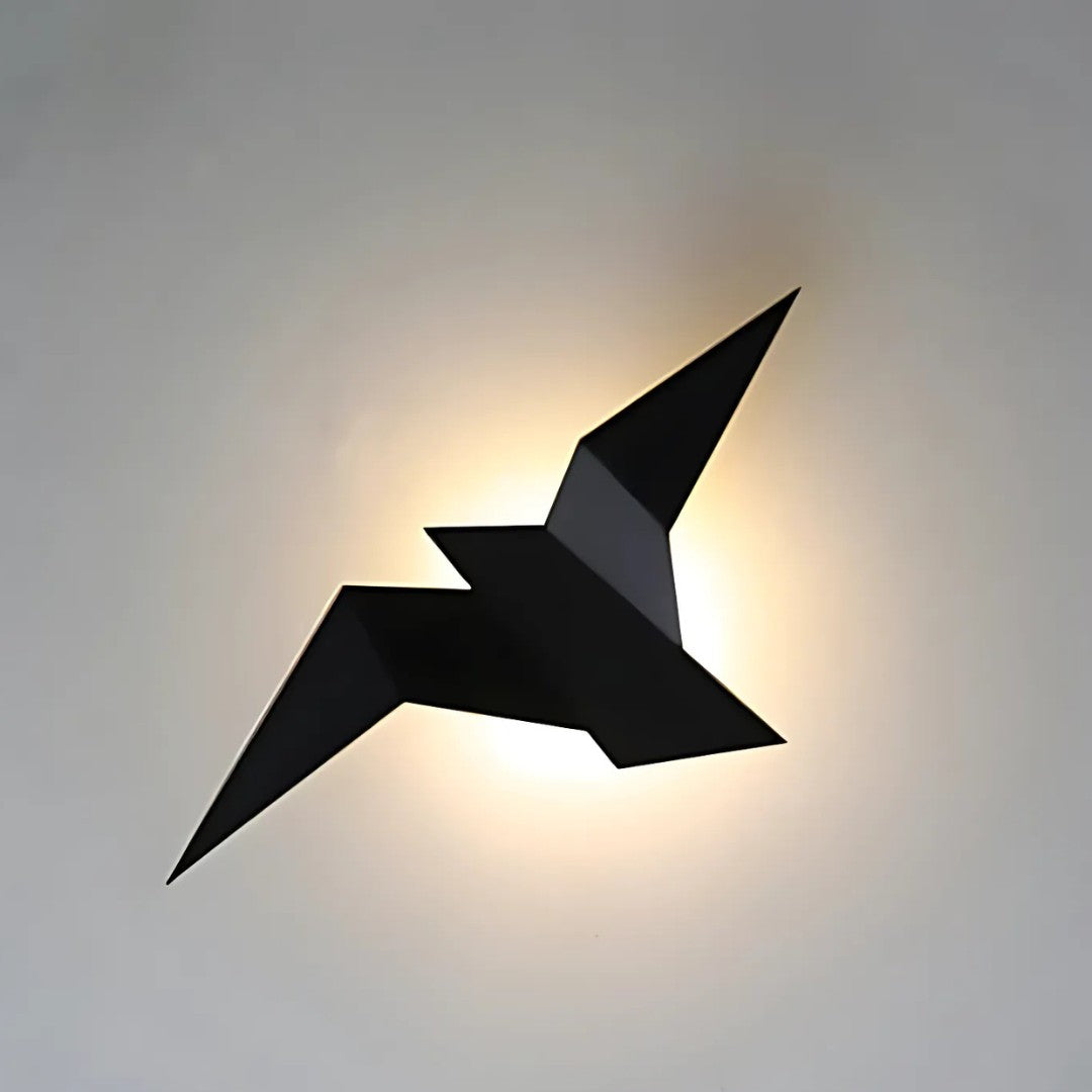 Jelva wandlamp van metaal – close-up van het materiaal