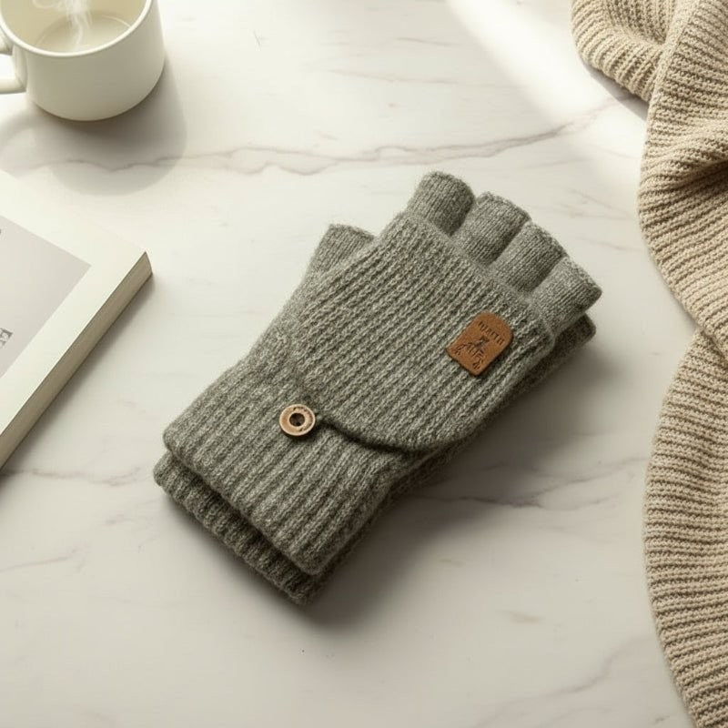 Juleholm product in light grijs van acryl knit mix – vooraanzicht