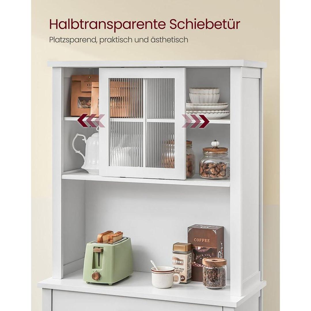 Keukenkast met verlichting en stopcontact – multifunctioneel opbergmeubel – praktisch en stijlvol