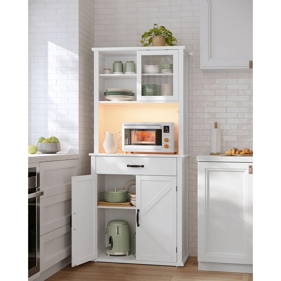 Keuken Opbergkast met Ingebouwde Verlichting en Stroomaansluiting – Praktisch en Functioneel Ontwerp