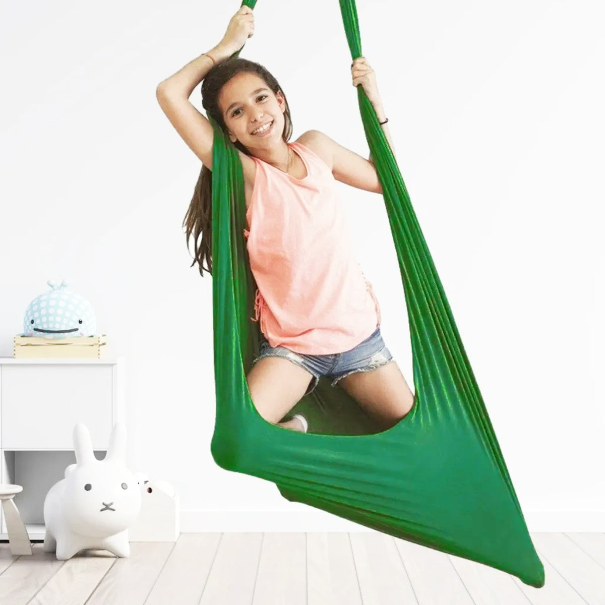 hangmat in beige – close-up