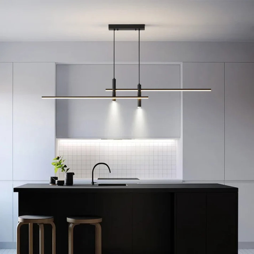 Lyndal hanglamp van aluminium – vooraanzicht