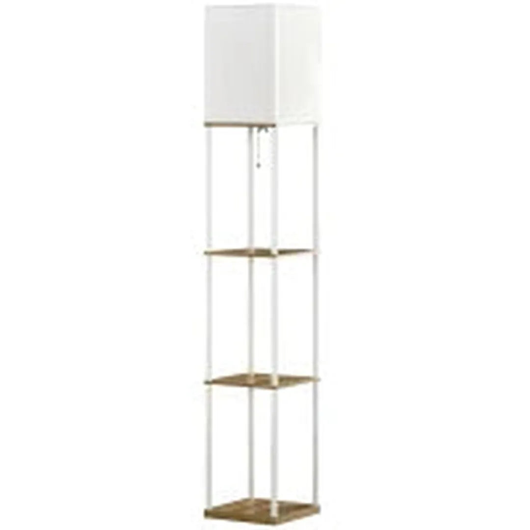 Vloerlamp met plank – staande lamp met E27 fitting – geschikt voor woonkamer en slaapkamer – exclusief lamp