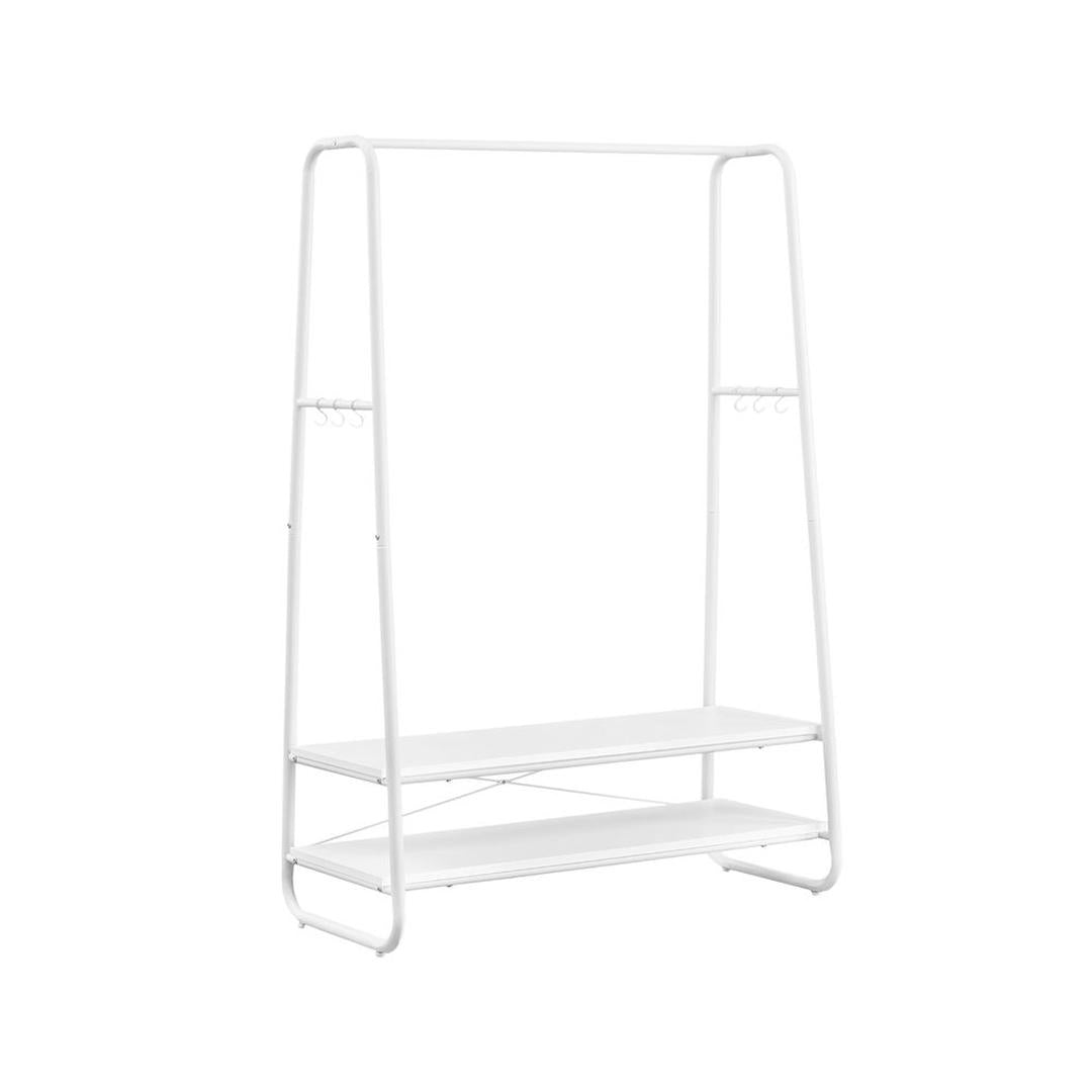 Kledingrek in Vintagebruin en Zwart – Vrijstaand Metalen Ontwerp voor Slaapkamer of Hal