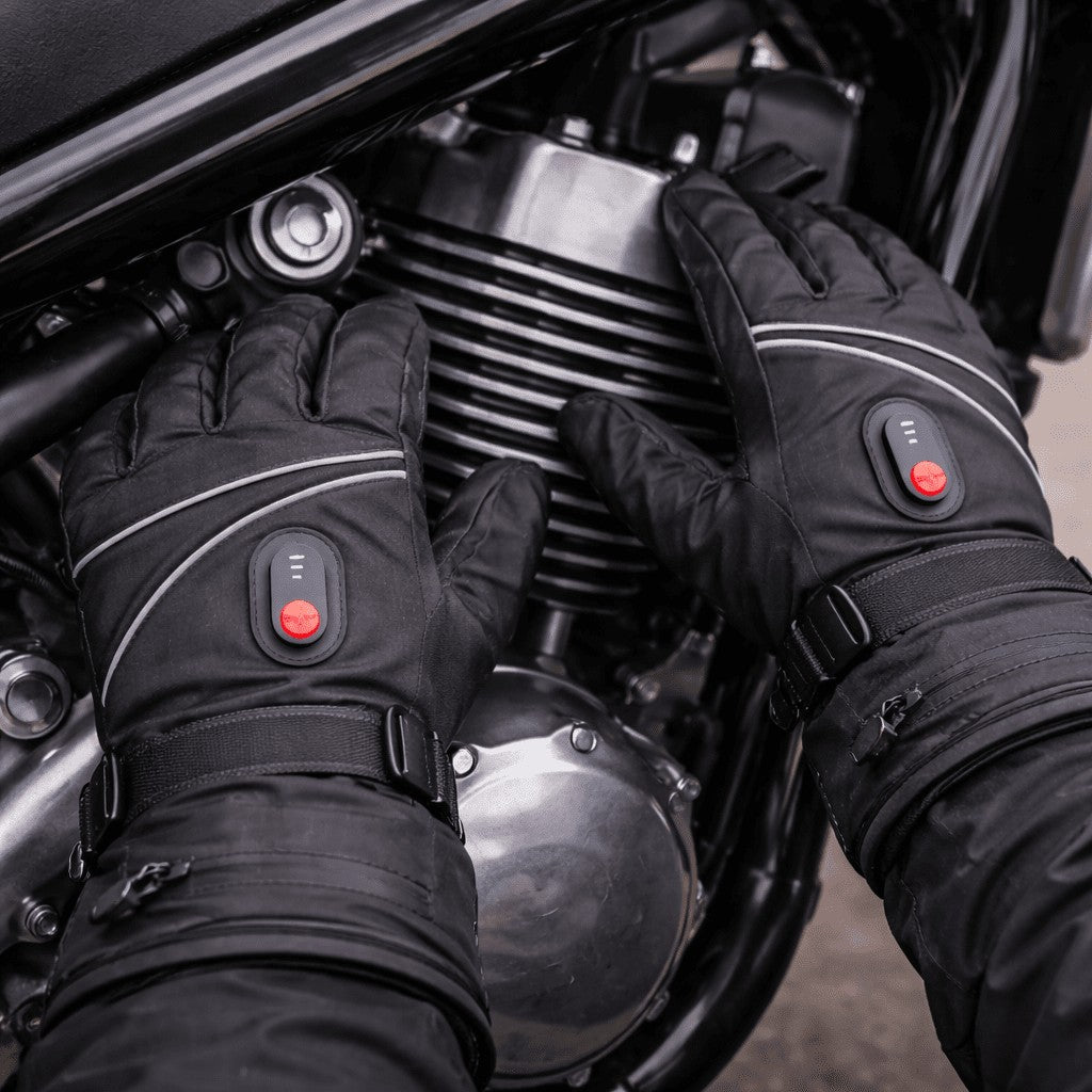 Mermar product in zwart 4 (for motorcycle) van polyester – detailfoto van de afwerking