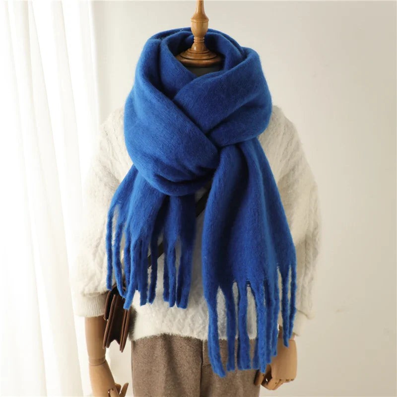 Mervik sjaal van kasjmier imitatie (polyester) – detail van de rand