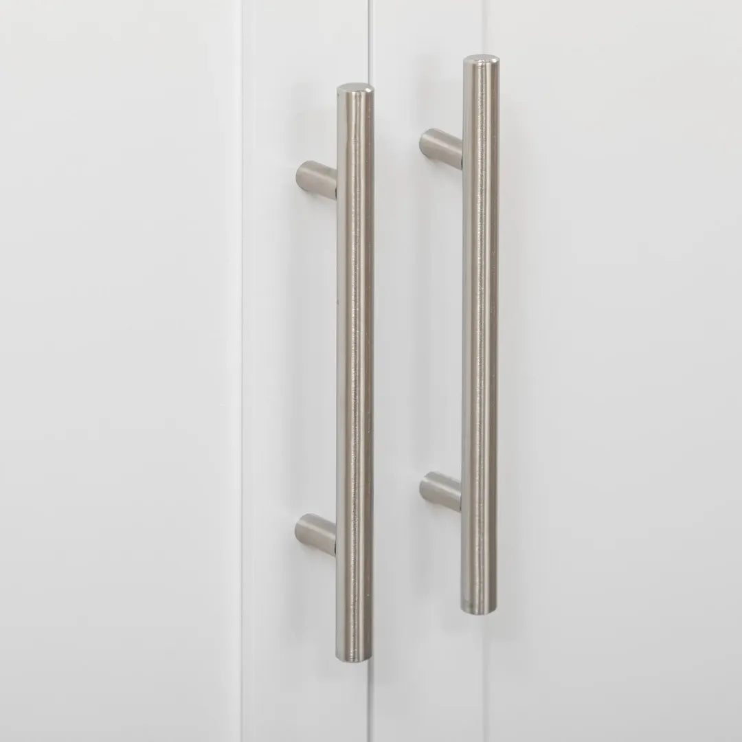 Keukentrolley met 1 Kruidenrek en 1 Handdoekhouder – 109 x 40 x 89 cm, Witte Servierwagen op Wielen