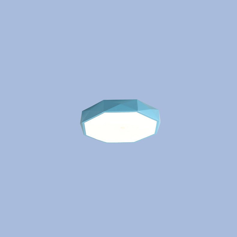 Nervik plafondlamp van ijzer, acryl – achteraanzicht