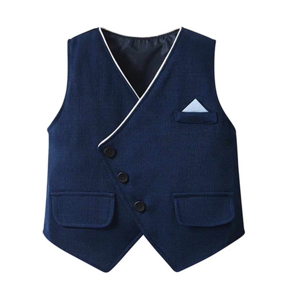 Nord133 vest in marineblauw van katoen – zijaanzicht