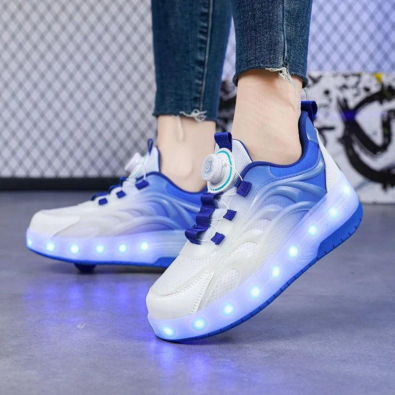 Nord2312 schoen van kunststof, textiel verlichte wielen met led-licht usb oplaadbaar voor gemak en duurzaamheid geschikt (6)