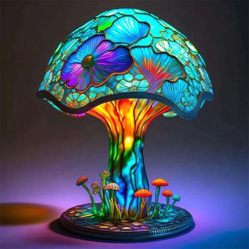 Nord2588 tafellamp van glas, resin, kunststof – vooraanzicht