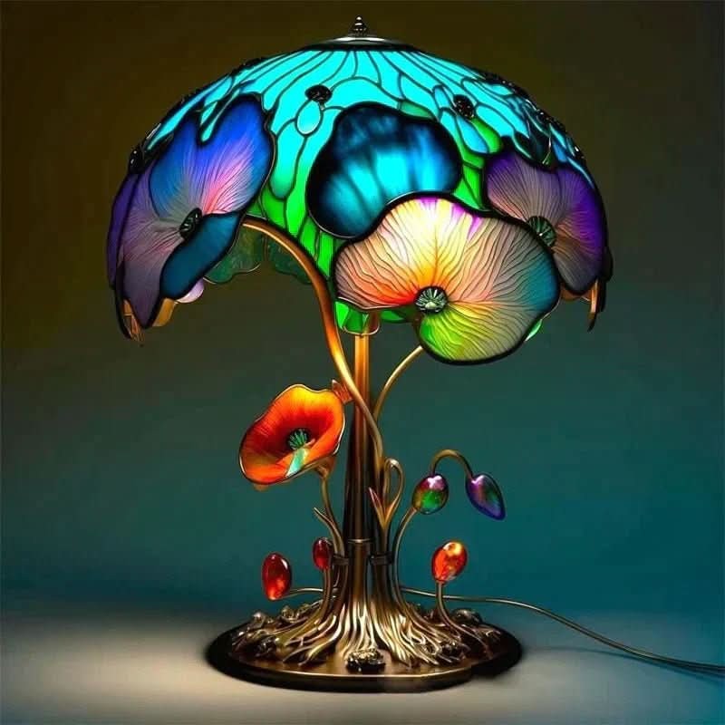 Nord2588 tafellamp van glas, resin, kunststof – zijaanzicht