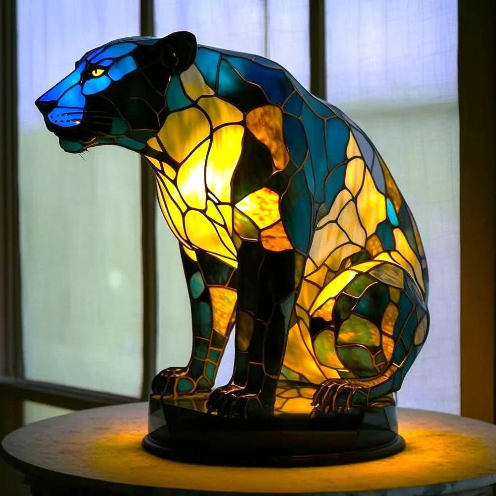 Nord2785 lamp van glas with metaal or polyresin base for duurzaam stability – zijaanzicht