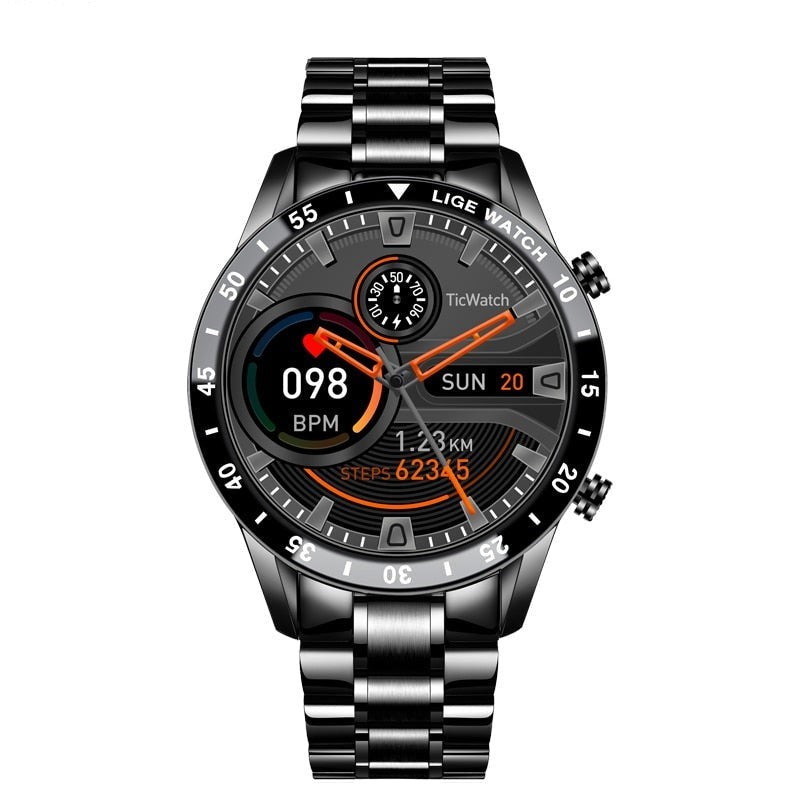 Nord3599 horloge van roestvrij staal en siliconen – zijaanzicht