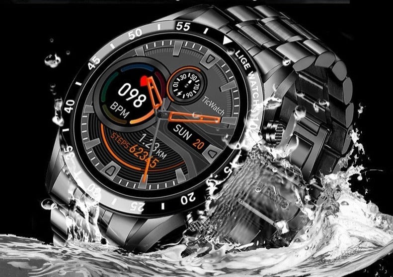 Nord3599 horloge van roestvrij staal en siliconen – close-up van het materiaal