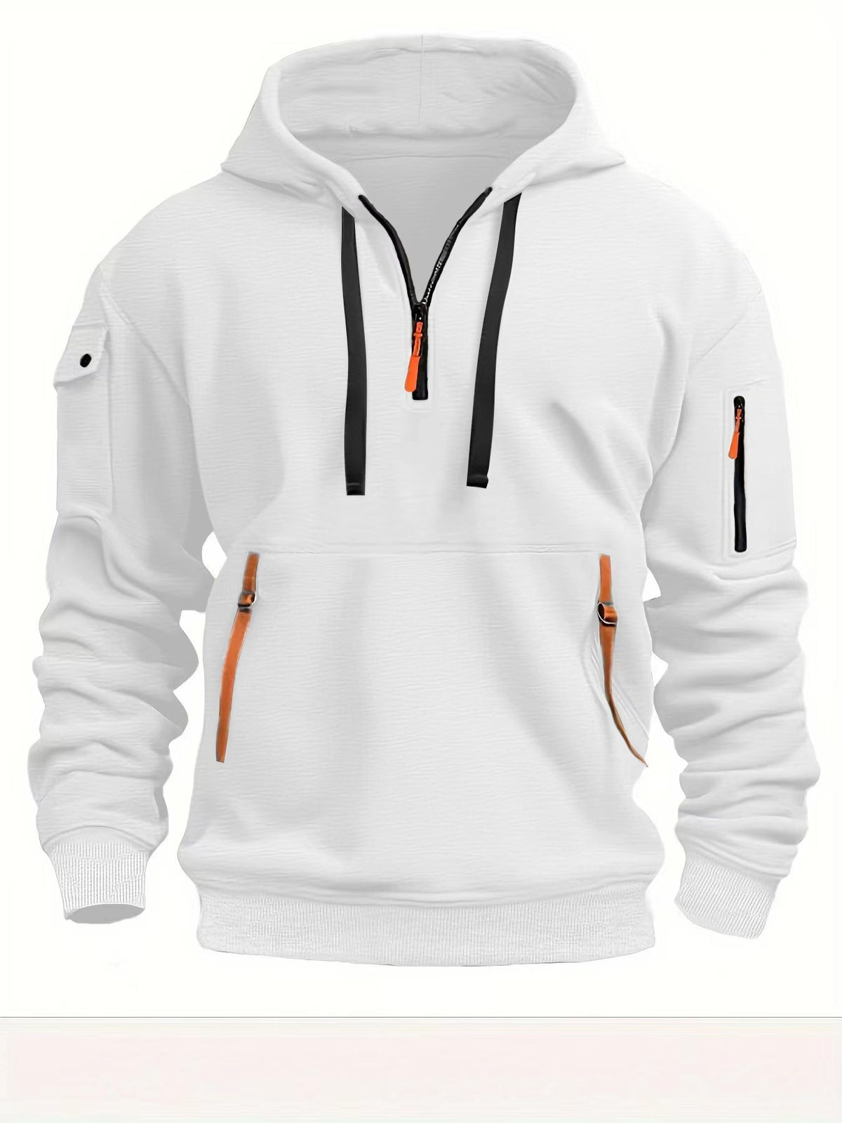 Nord3916 trui in wit van 100% polyester – zijaanzicht