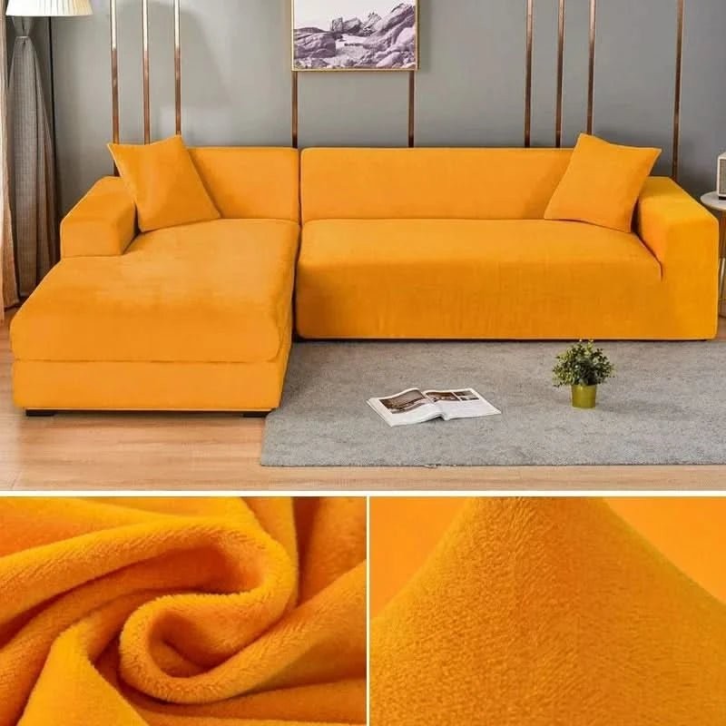 Nord531 bankhoes in light grijs van 100% polyester with velvety surface – geplaatst in een interieur