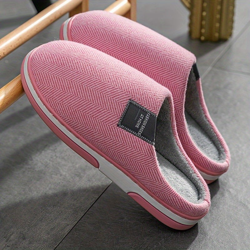 Nord5914 pantoffel van textiel bovenkant met warme pluche voering – detail van de rand