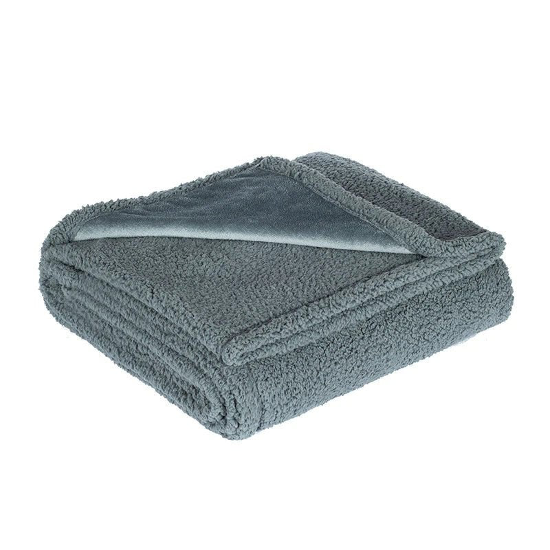 Nord8462 plaid van premium microfleece + waterdicht tpu protective layer – close-up van het materiaal