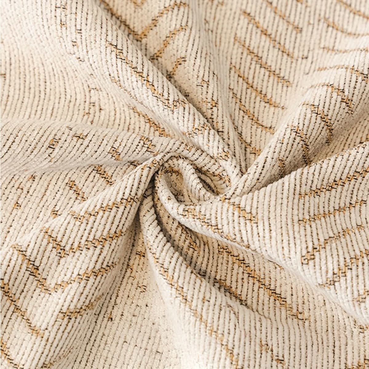 Nord9098 bankhoes in pebble grijs van chenille – detailfoto van de afwerking