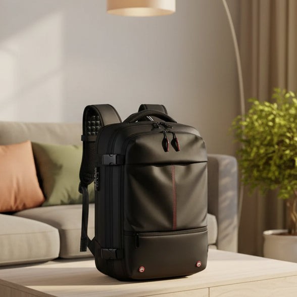 Nord9529 product in zwart van high-quality, waterafstotend polyester – vooraanzicht