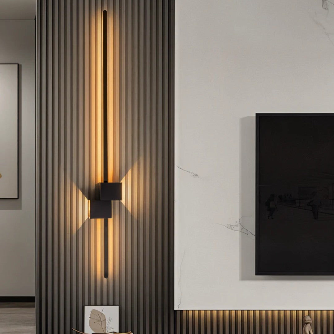 Nordvik wandlamp van aluminium – sfeerbeeld in huis
