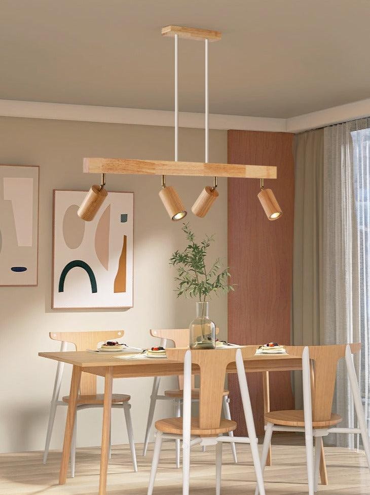 Odina plafondlamp van massief hout – van bovenaf gezien (20)