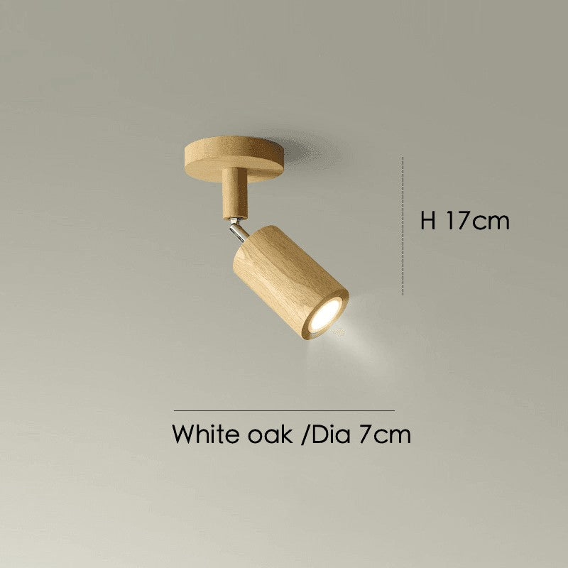 Odina plafondlamp van massief hout – detailfoto van de afwerking