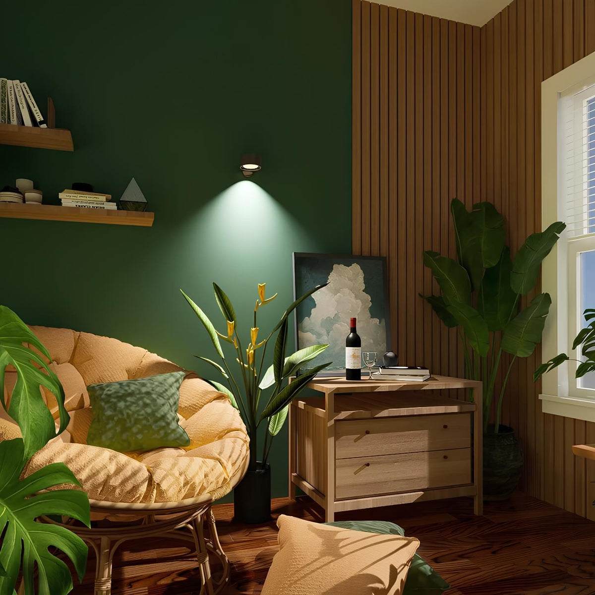 Ombra wandlamp van abs/pc-kunststof – van bovenaf gezien