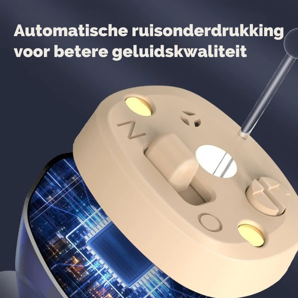 hoortoestel – zijaanzicht