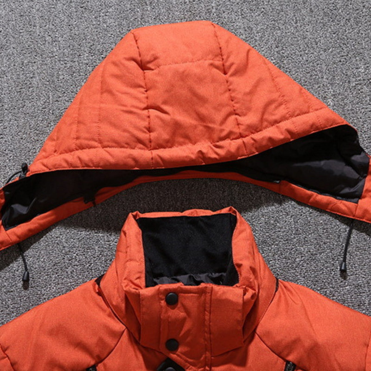 parka in groen – van bovenaf gezien