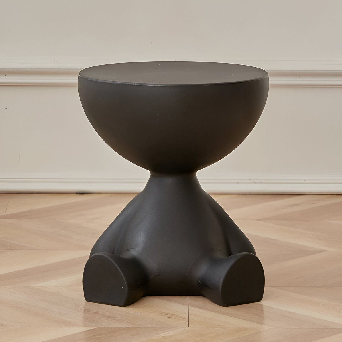 Perlan salontafel van kunststof – detail van de rand