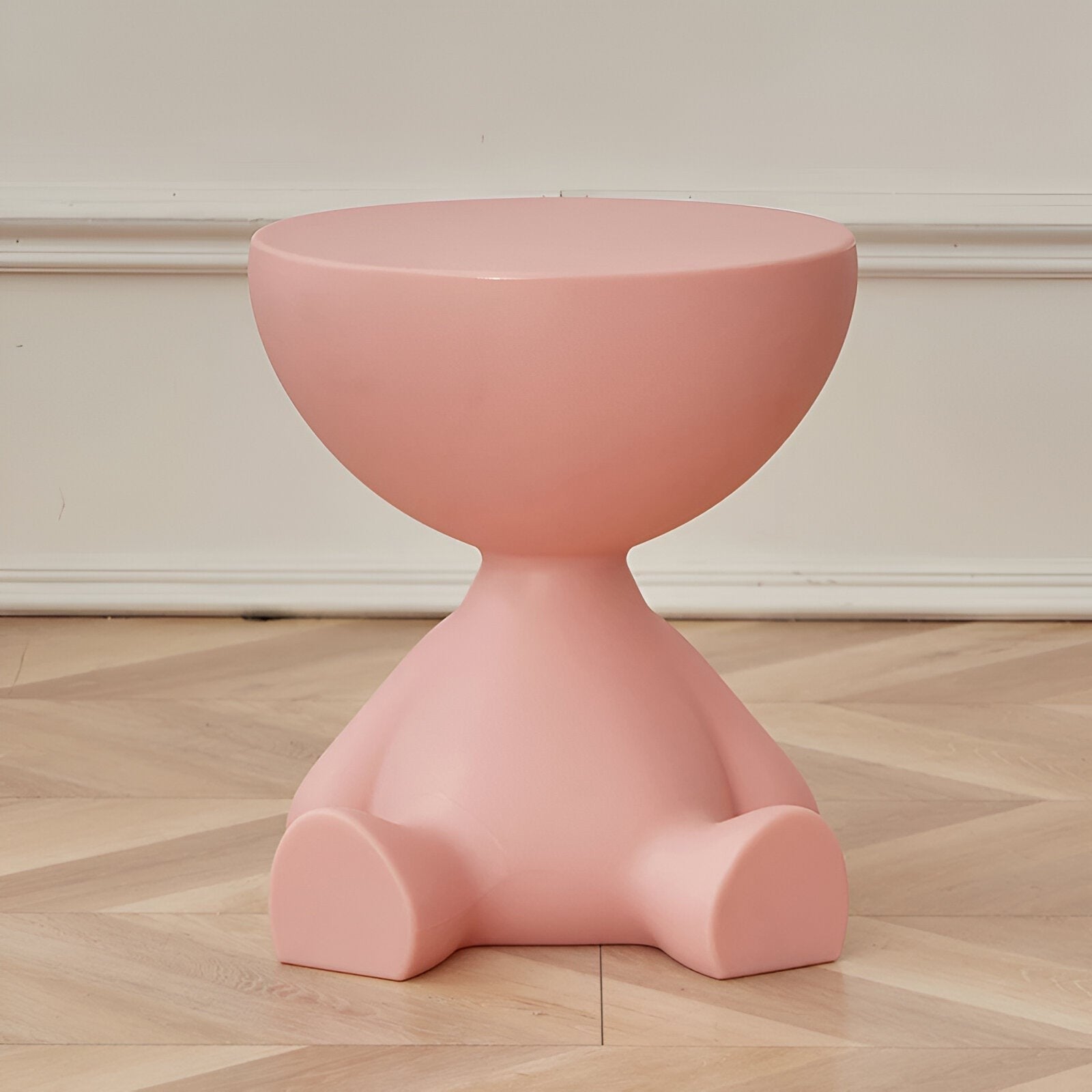 Perlan salontafel van kunststof – zijaanzicht