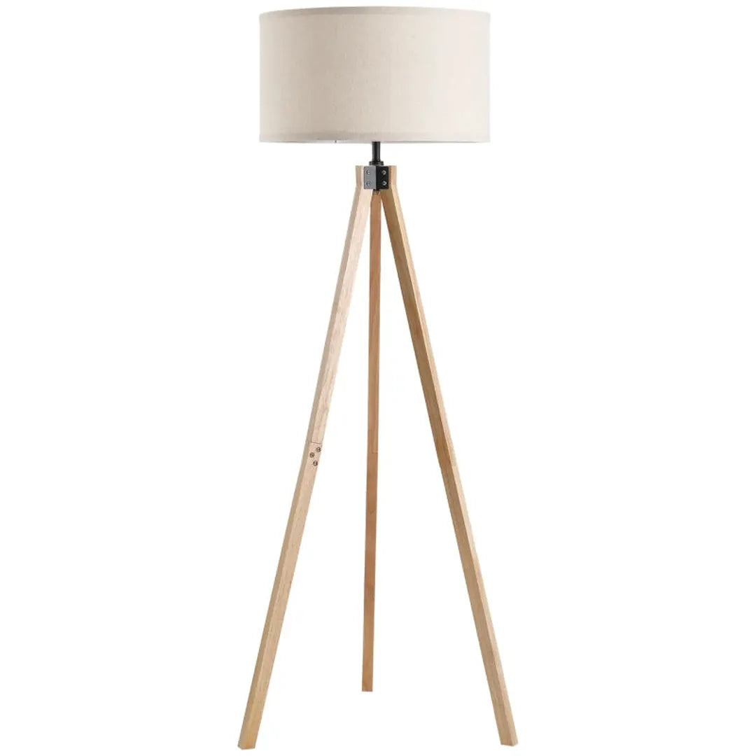 Staande lamp met E27 fitting – staal en polyester