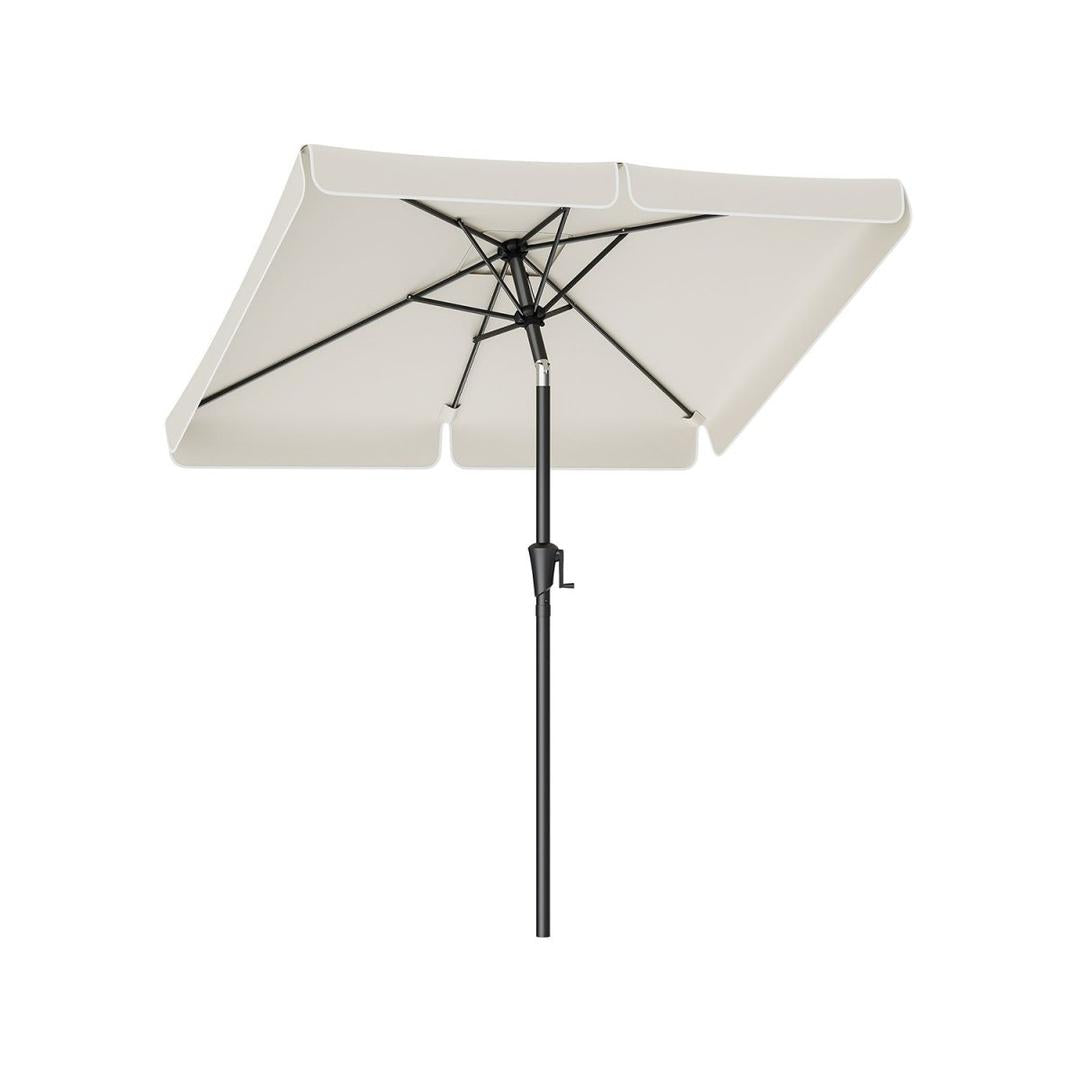 Rechthoekige parasol – kantelbaar – UV-bescherming – geschikt voor balkon