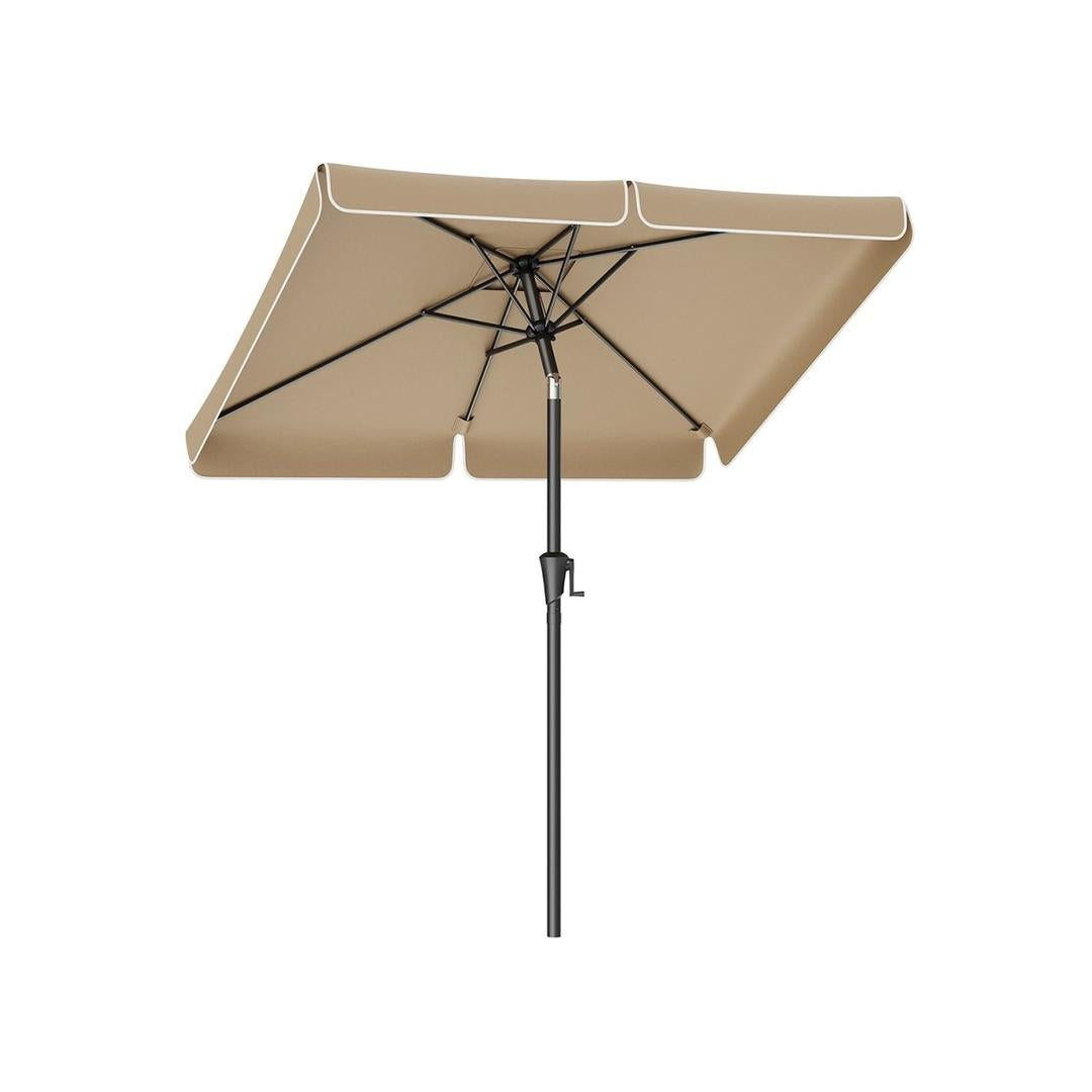 Rechthoekige parasol – kantelbaar – UV-bescherming – geschikt voor balkon