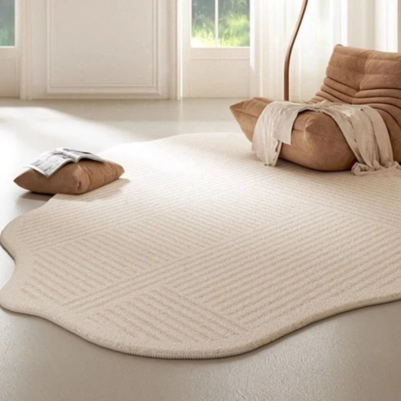 Rimstad vloerkleed van polyester – in een woonkamer