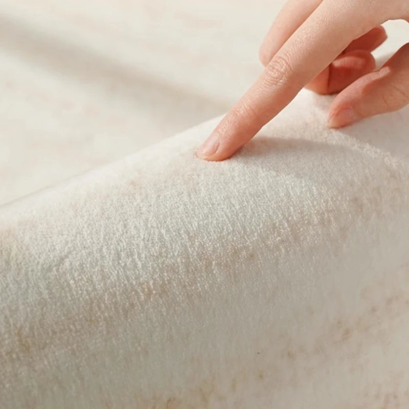 Rimstad vloerkleed van polyester – detailfoto van de afwerking