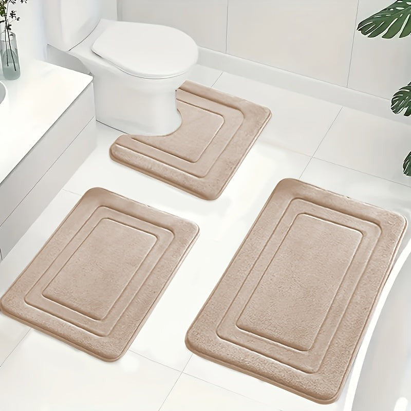 Ronda badmat in wit van hoogwaardig memory foam met microvezel toplaag – van bovenaf gezien