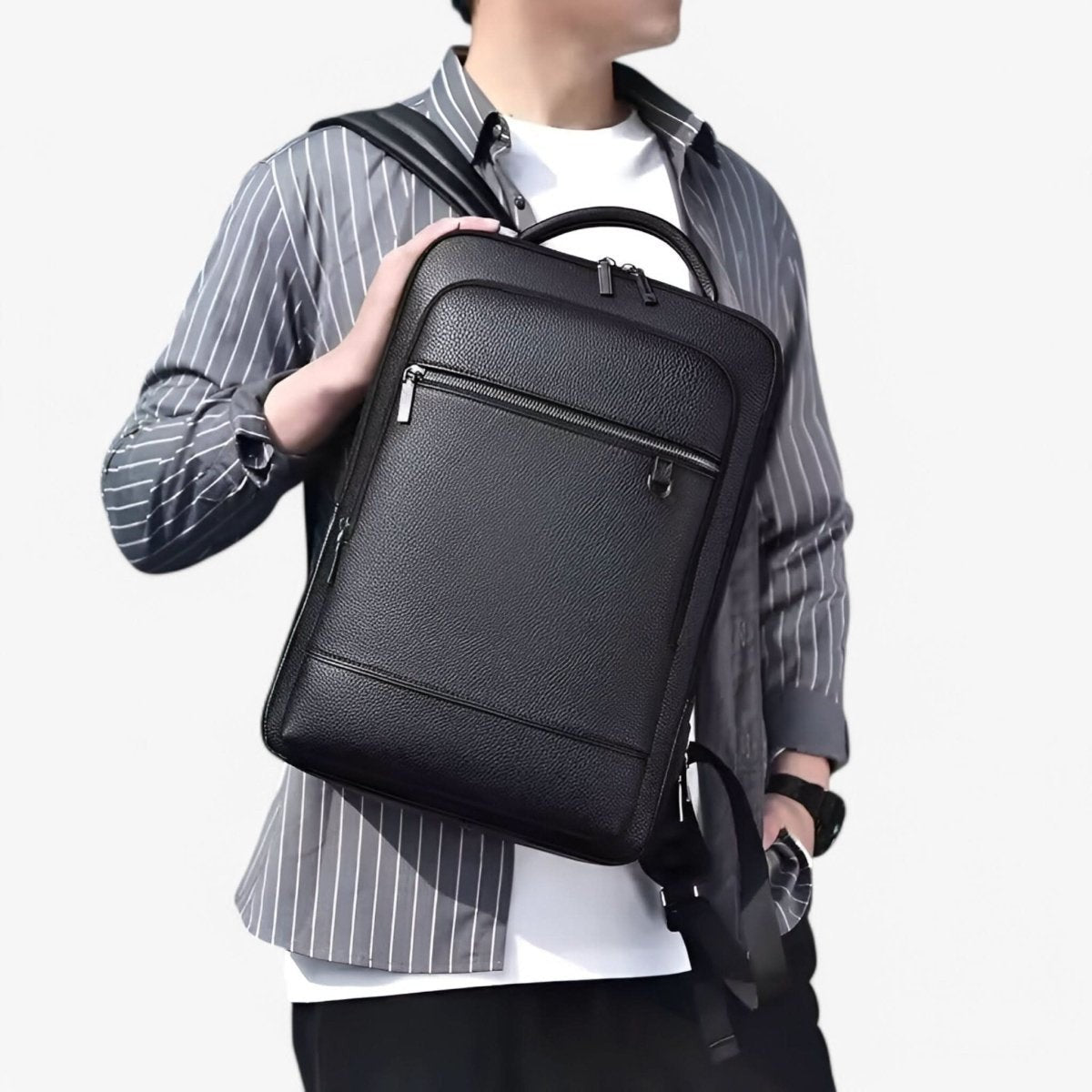 Rynmar product in black-d van polyester – zijaanzicht