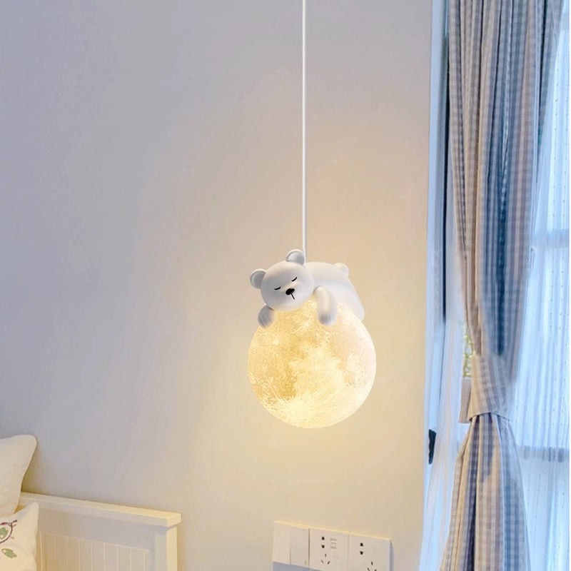 Salvik hanglamp van hardware, resin – achteraanzicht