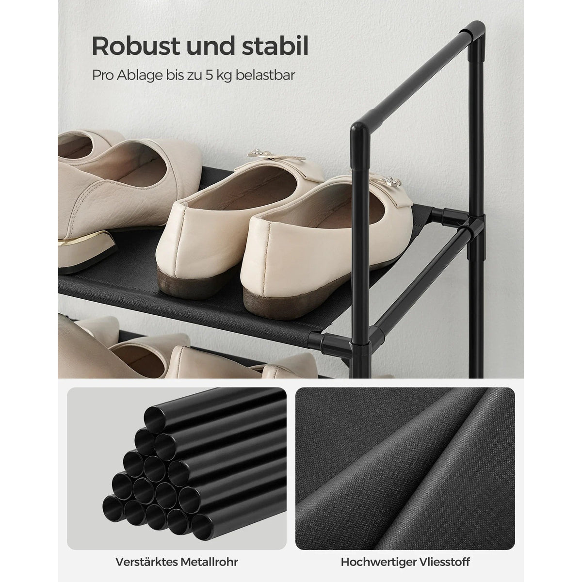 schoenenkast – detailfoto van de afwerking