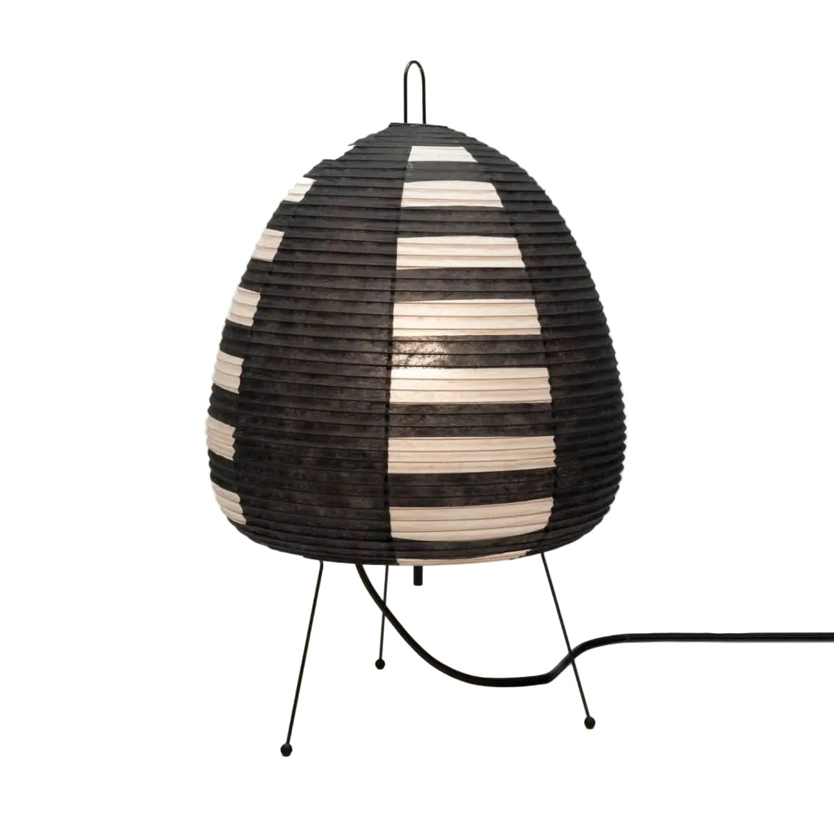 Soltra tafellamp van strijken stand + rice paper lamp body – vooraanzicht (13)