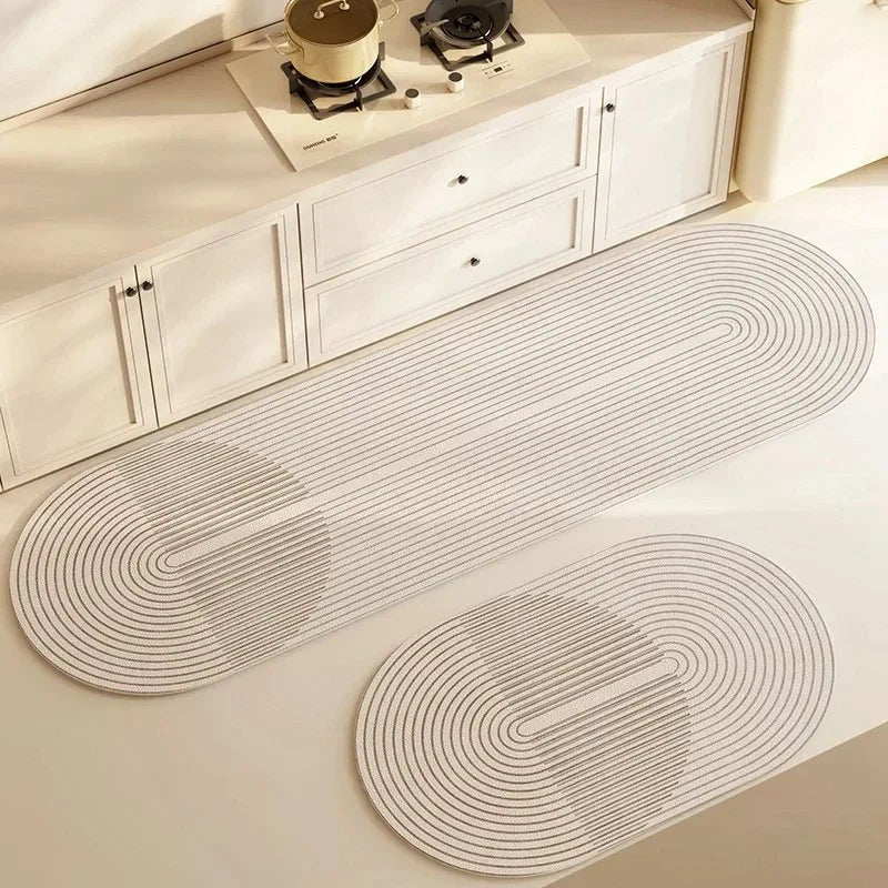 Solvei keukenmat van slijtvast, absorberend vezelmateriaal + antislip onderzijde – zijaanzicht